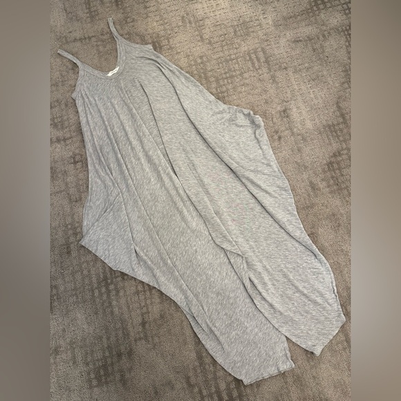 Grey Knit Harem Jumpsuit - Picture 3 of 4